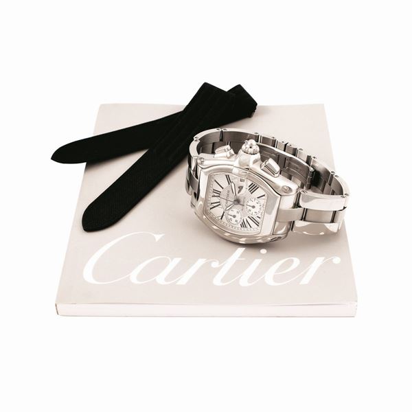 Cartier : Cartier, “Roadster Chronograph, Automatic”, Ref. 2618.  - Asta Asta a Tempo Gioielli e Orologi - Casa d'Aste International Art Sale