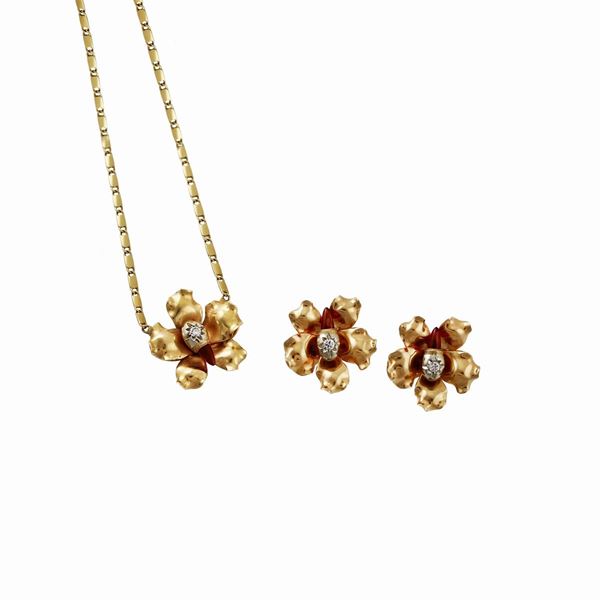 DIAMOND, RUBY AND GOLD PARURE