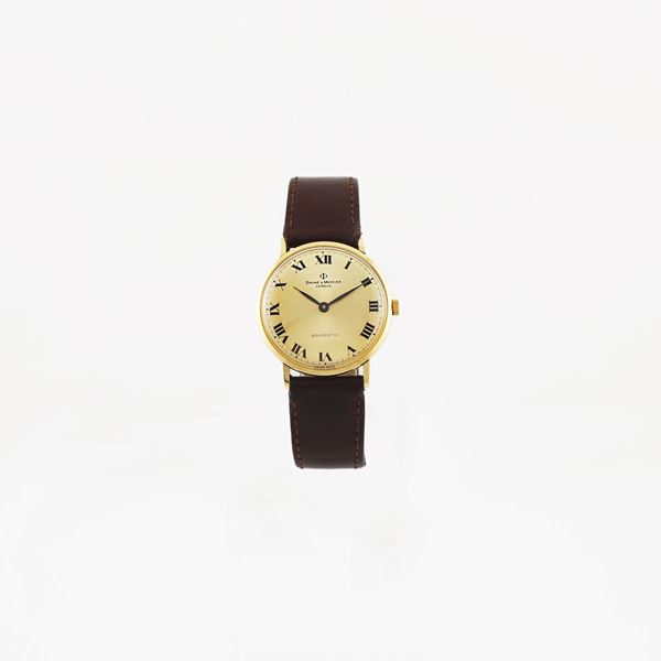 Autore eng Maccari eng Nominativo  eng : Baume Mercier, Geneve, Baumatic. Ref. 35090  - Auction Timed Auction Jewelry and Watches - Casa d'Aste International Art Sale