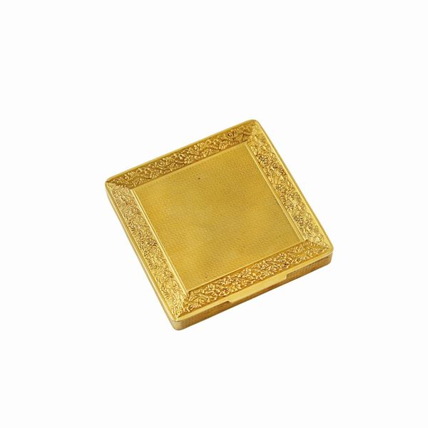 GOLD POWDER COMPACT  - Auction Timed Auction Jewelry and Watches - Casa d'Aste International Art Sale