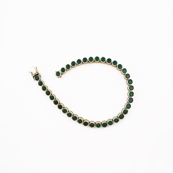 EMERALD AND GOLD BRACELET  - Auction Timed Auction Jewelry and Watches - Casa d'Aste International Art Sale
