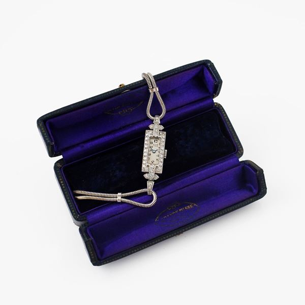 Autore eng Maccari eng Nominativo  eng : Baume Mercier “Art Deco”  - Auction Timed Auction Jewelry and Watches - Casa d'Aste International Art Sale
