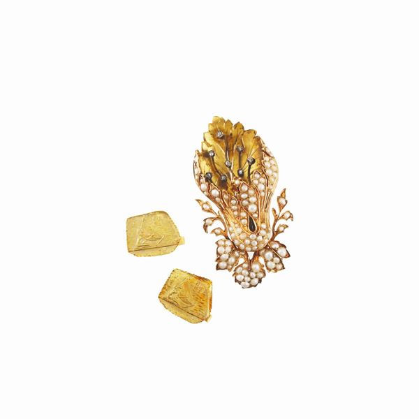 DIAMOND, PEARL AND GOLD LOT