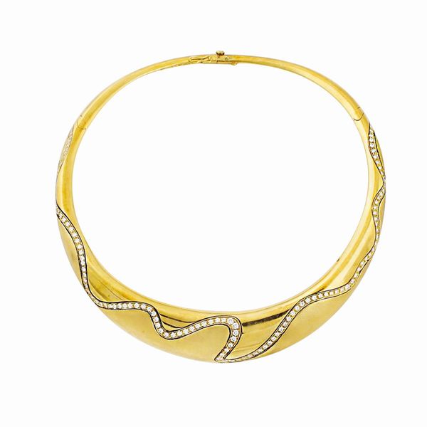 DIAMOND AND GOLD NECKLACE  - Auction Timed Auction Jewelry and Watches - Casa d'Aste International Art Sale