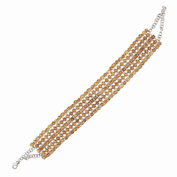 * QUARTZ AND GOLD COLLIER DE CHIEN