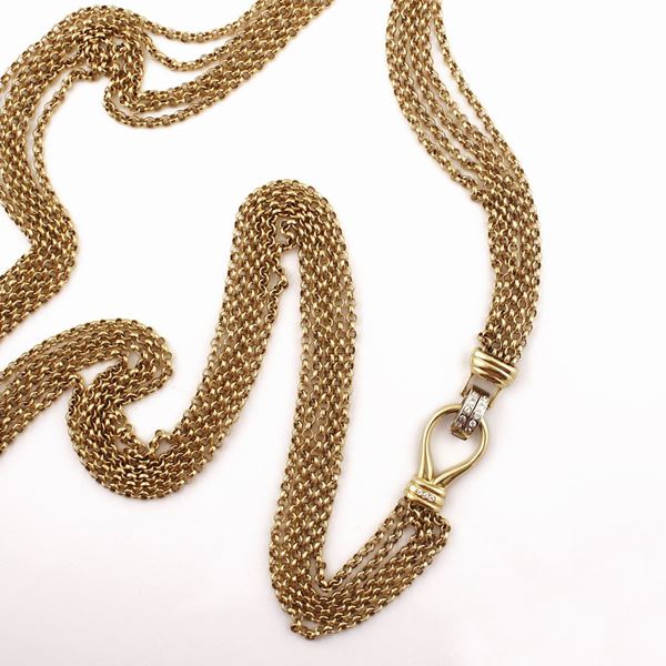 DIAMOND AND GOLD NECKLACE