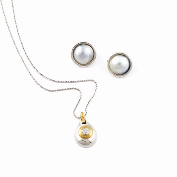DIAMOND, MABE AND GOLD LOT