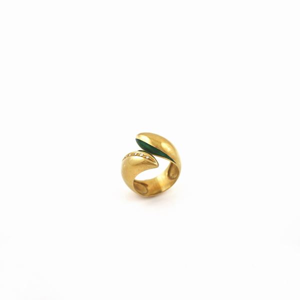 DIAMOND AND GOLD RING  - Auction Timed Jewelery Auction - Casa d'Aste International Art Sale