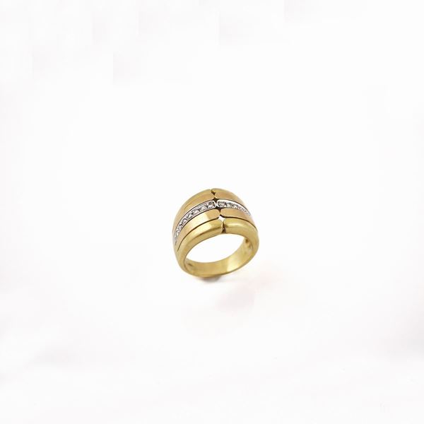 DIAMOND AND GOLD RING  - Auction Timed Jewelery Auction - Casa d'Aste International Art Sale