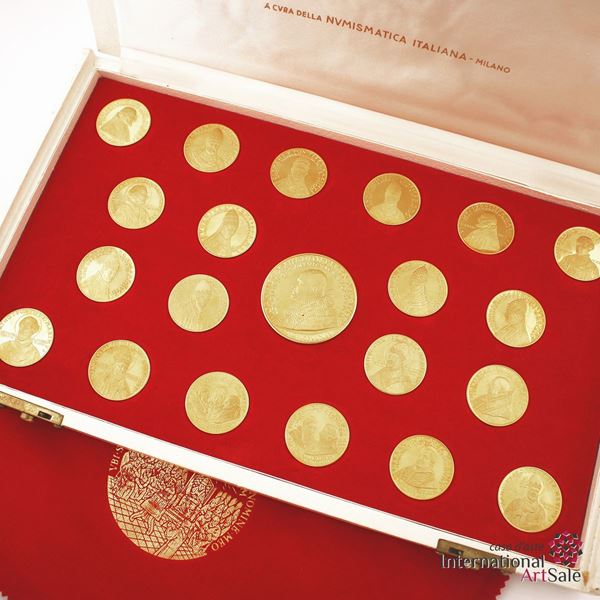 COLLECTION OF TWENTY-ONE GOLD MEDALS