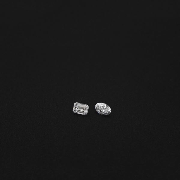 RECTANGULAR CUT AND OVAL CUT DIAMONDS
