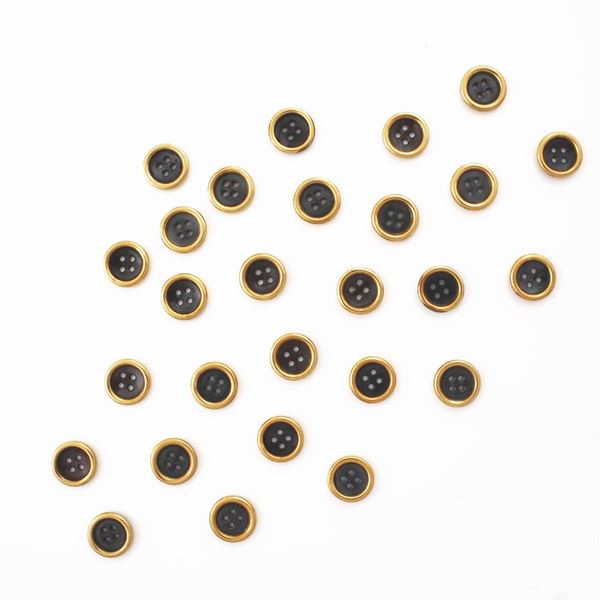 SET OF SILVER  AND GOLD BUTTONS