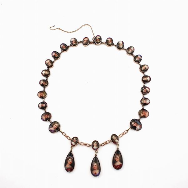 SILVER AND GOLD NECKLACE