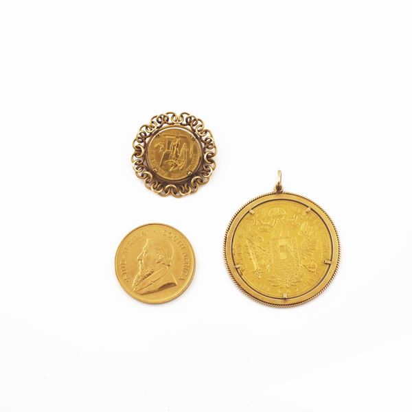 THREE GOLD COINS  - Auction Timed Jewelery Auction - Casa d'Aste International Art Sale