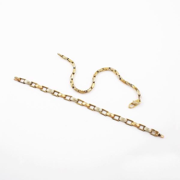 TWO GOLD BRACELETS