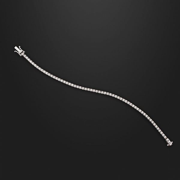 DIAMOND AND GOLD BRACELET  - Auction Timed Jewelery Auction - Casa d'Aste International Art Sale