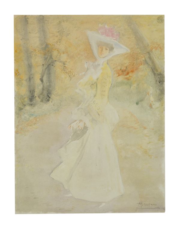 POMPEO MARIANI - Figura femminile nel bosco
