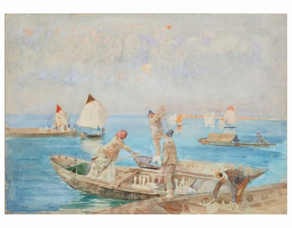 In laguna  (1977)  - Asta Dipinti di Arte Moderna, Contemporanea e XIX Secolo - Casa d'Aste International Art Sale