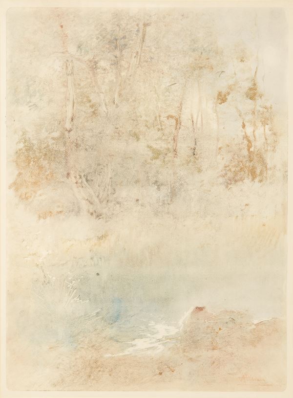 POMPEO MARIANI - Ruscello in campagna