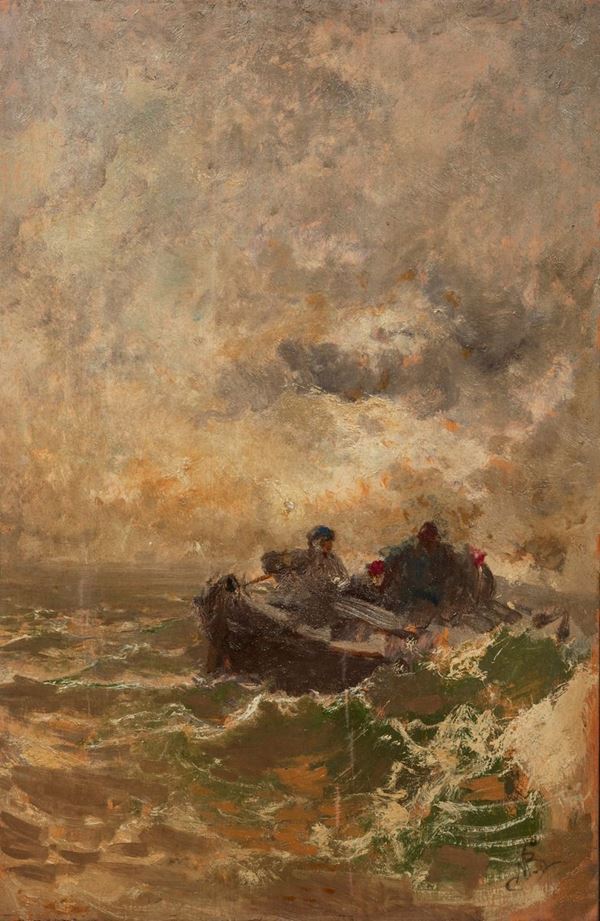 Burrasca  - Asta Asta a Tempo Dipinti di Arte Moderna, Contemporanea e XIX Secolo - Casa d'Aste International Art Sale