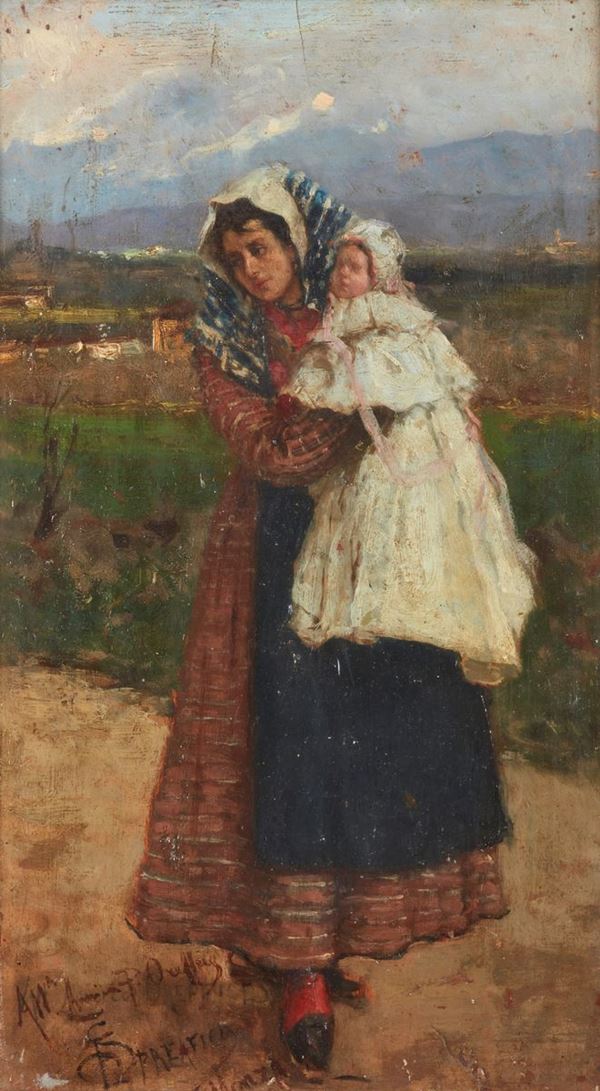 Eugenio Spreafico - Donna col bambino