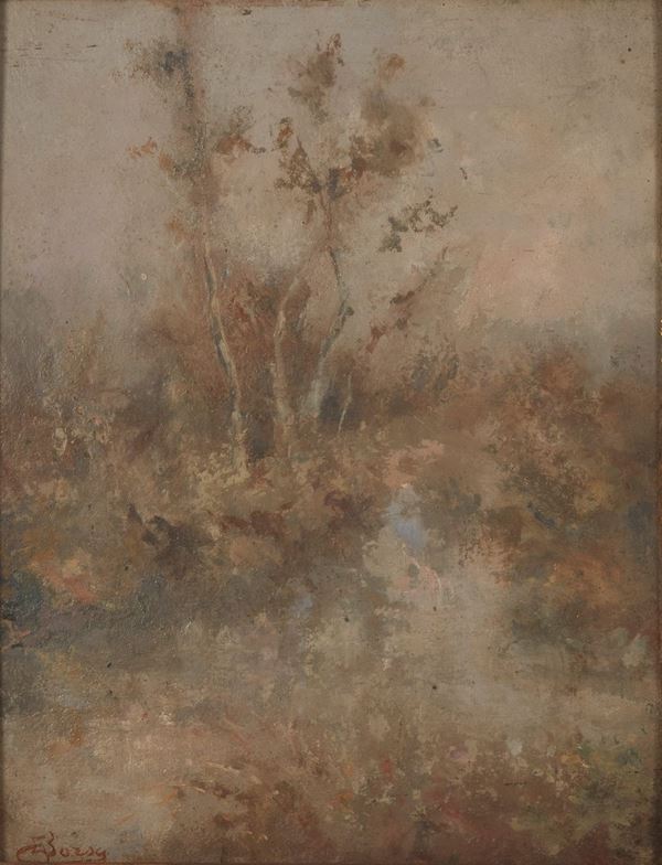 Emilio Borsa - Paesaggio lacustre