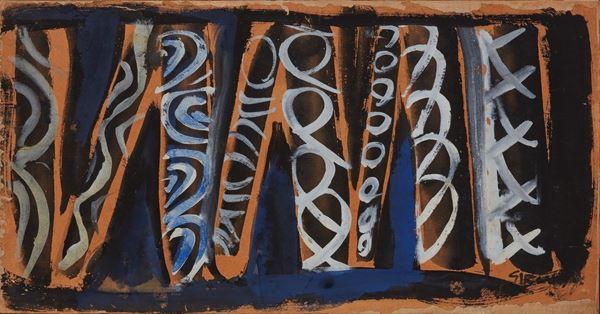 Composizione astratta  (1948)  - Asta Asta a Tempo Dipinti di Arte Moderna, Contemporanea e XIX Secolo - Casa d'Aste International Art Sale