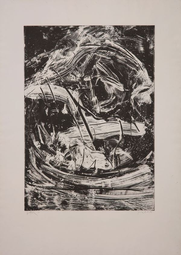 EMILIO VEDOVA : Oltre ’86-9- EX: P.A.  - Asta ARTE MODERNA, CONTEMPORANEA E DIPINTI DEL XIX SECOLO - Casa d'Aste International Art Sale