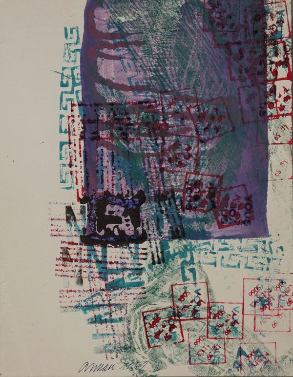 Senza titolo  (1959)  - Asta Asta a Tempo Dipinti di Arte Moderna, Contemporanea e XIX Secolo - Casa d'Aste International Art Sale