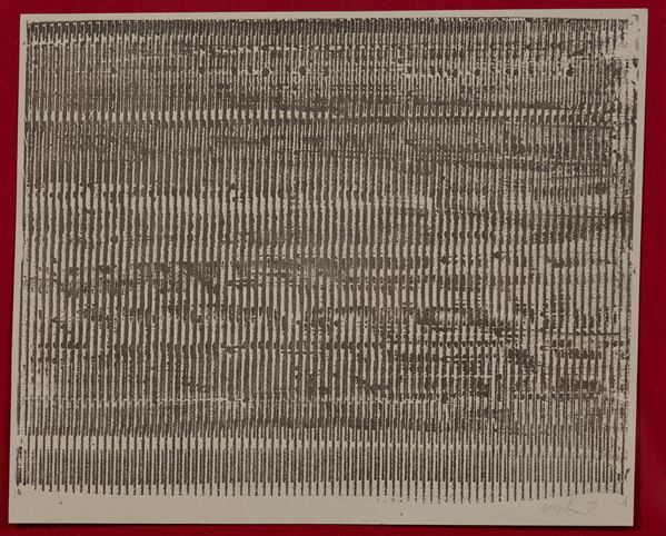 Senza titolo  (1959)  - Auction Timed Auction Modern, Contemporary and 19th Century Paintings - Casa d'Aste International Art Sale