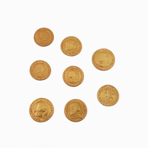 EIGHT GOLD COINS  - Auction Important Jewels and Silver - Casa d'Aste International Art Sale