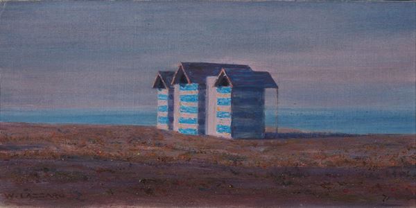 Capanni Toscani  (1971)  - Asta Asta a Tempo Dipinti di Arte Moderna, Contemporanea e XIX Secolo - Casa d'Aste International Art Sale