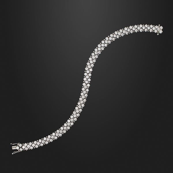 DIAMOND AND GOLD BRACELET  - Auction Important Jewels and Silver - Casa d'Aste International Art Sale