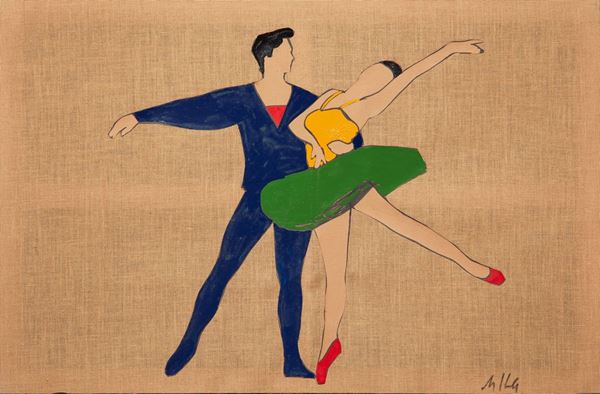 Ballerini  (2001)  - Asta Asta a Tempo Dipinti di Arte Moderna, Contemporanea e XIX Secolo - Casa d'Aste International Art Sale