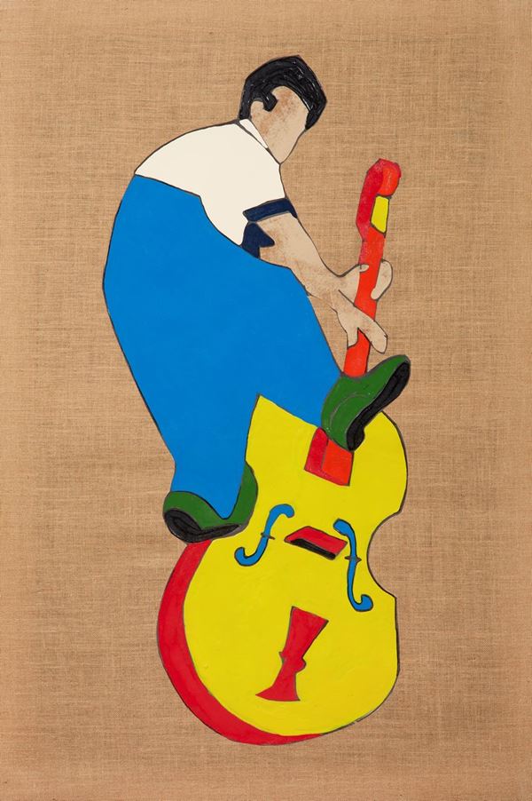 Contrabbasso  (2001)  - Asta Asta a Tempo Dipinti di Arte Moderna, Contemporanea e XIX Secolo - Casa d'Aste International Art Sale