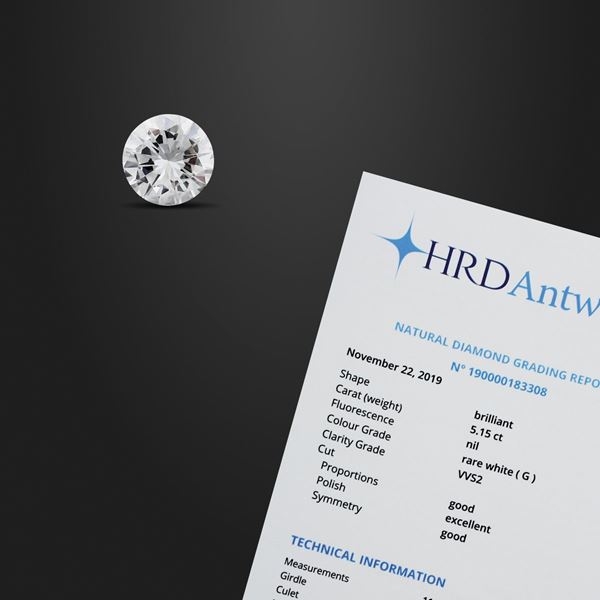 ROUND CUT DIAMOND  - Auction Important Jewels and Silver - Casa d'Aste International Art Sale