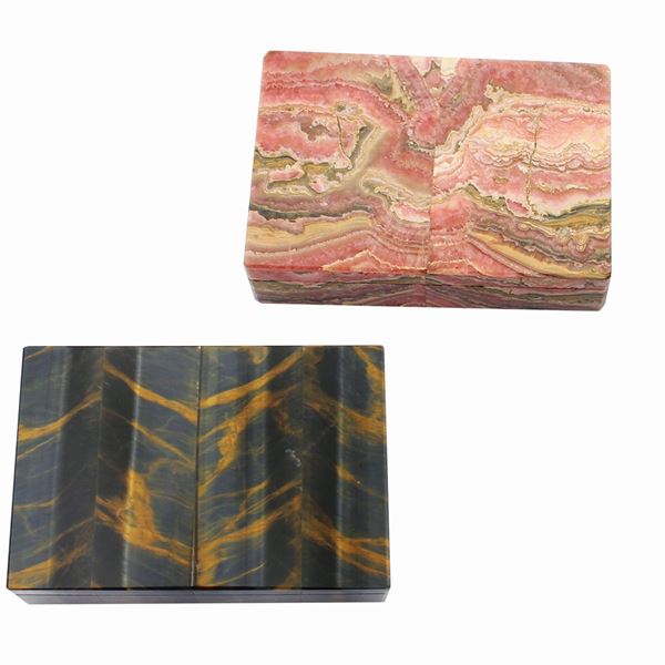THREE STONE STORAGE BOXES