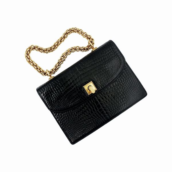 Gucci - LADY BAG WITH GOLD CLASP AND HANDLE-NECKLACE