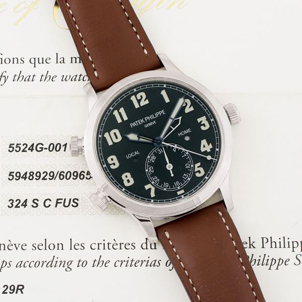 Patek Philippe : “Travel Time” Ref.5524G  - Auction Vintage and Modern Watches - Casa d'Aste International Art Sale