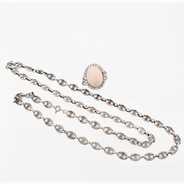 CORAL, DIAMOND AND GOLD LOT  - Auction Jewelery, Watches and Objects of Art - Casa d'Aste International Art Sale