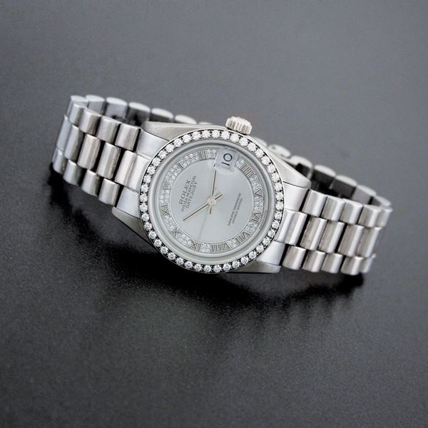 Rolex - “Datejust”, Ref. 68289, Oro Bianco