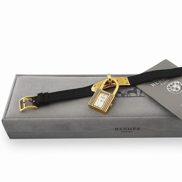 Hermes : Paris, “Kelly”, 18K Gold  - Auction Vintage and Modern Watches - Casa d'Aste International Art Sale