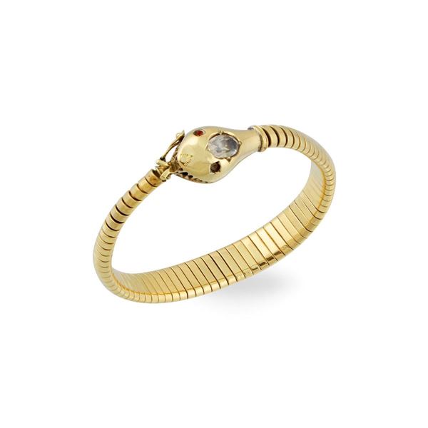QUARTZ AND GOLD BRACELET