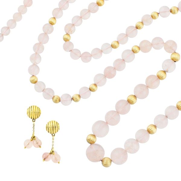 QUARTZ AND GOLD PARURE