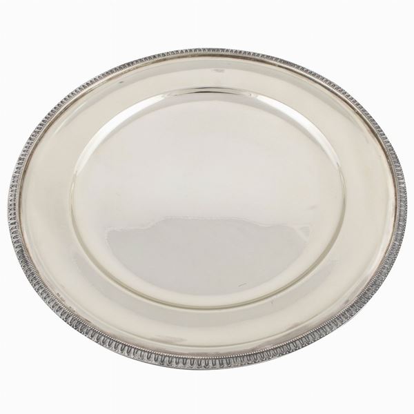 PAIR OF SILVER TRAYS