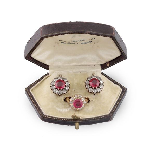 DIAMOND, GOLD AND SILVER PARURE  - Auction Important Jewelry - Casa d'Aste International Art Sale