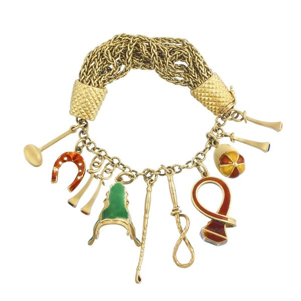 GOLD BRACELET  - Auction Important Jewelry - Casa d'Aste International Art Sale