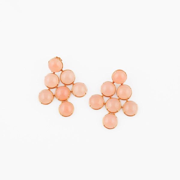 PAIR OF QUARTZ AND GOLD EARRINGS  - Auction Jewelery, Watches and Silver - Casa d'Aste International Art Sale