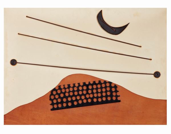 Landscape with a cow  (1974)  - Asta Dipinti di Arte Moderna, Contemporanea e XIX Secolo - Casa d'Aste International Art Sale