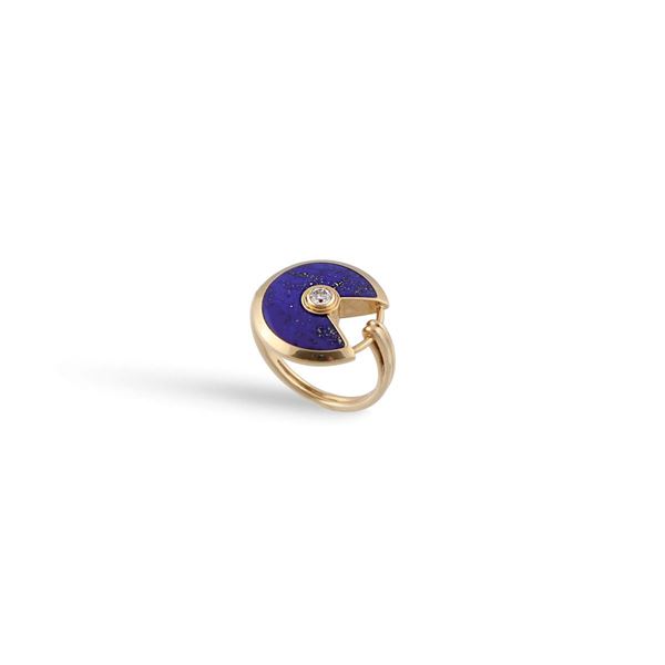 Cartier - LAPIS AND GOLD RING “Amulette”